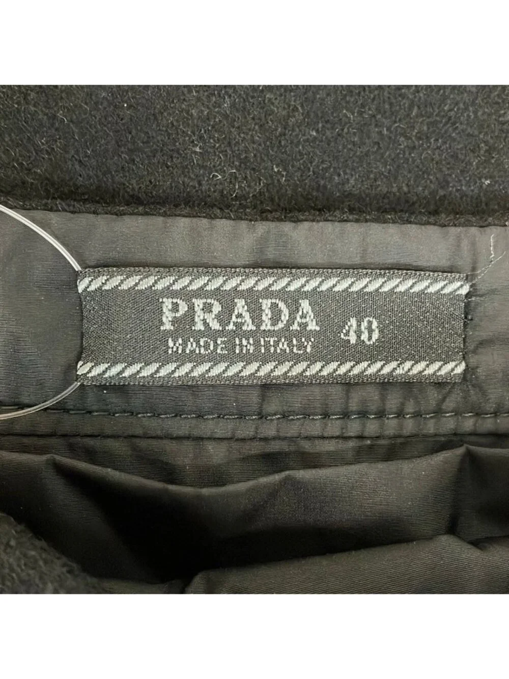 Prada Long Skirt 40 M Black Slit